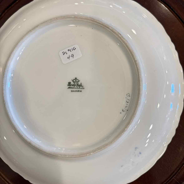 Printed Plate With Violets
