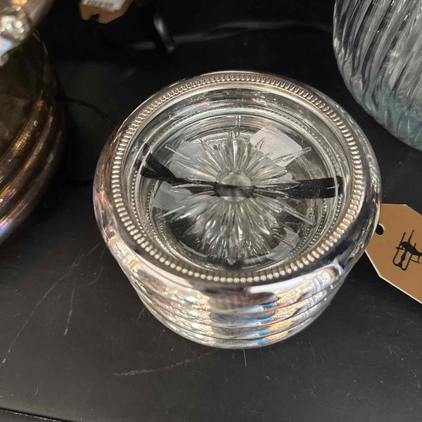 Set of 4 Crystal/Silver Coasters