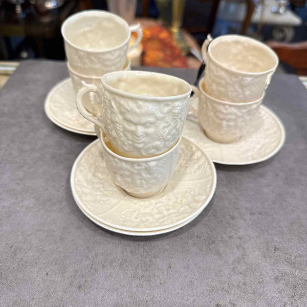 11 Piece Belleek Demitasse Cups And  Saucers