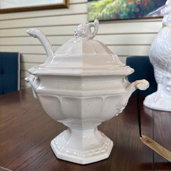 Red Cliff Ironstone Tureen With Ladle