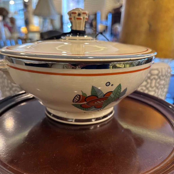 Art Decor Style Platinum Alloy Casserole Dish