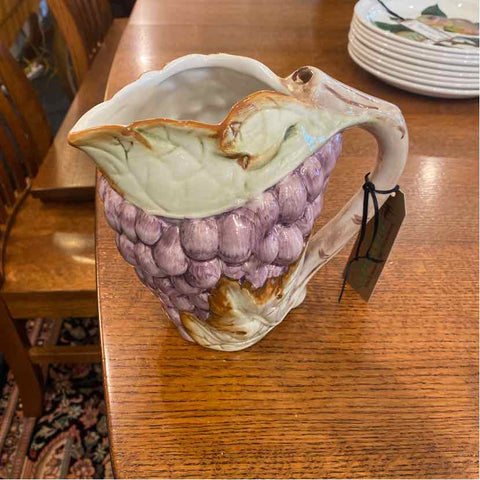 Pitcher with Grapes