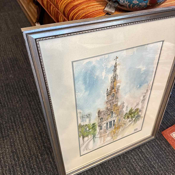 Watercolor of St. Mary-Le-Strand