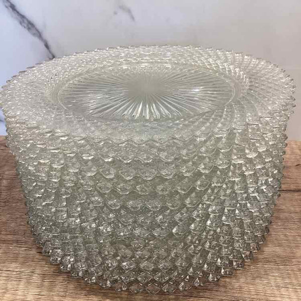 12 Glass Dessert Plates