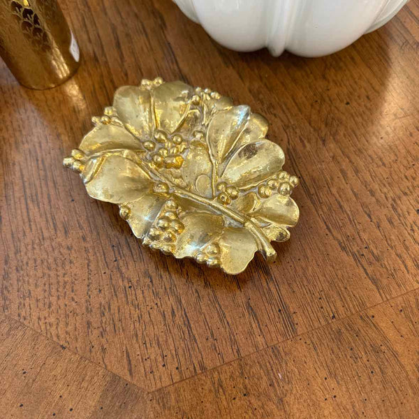 Brass Leaf Dish