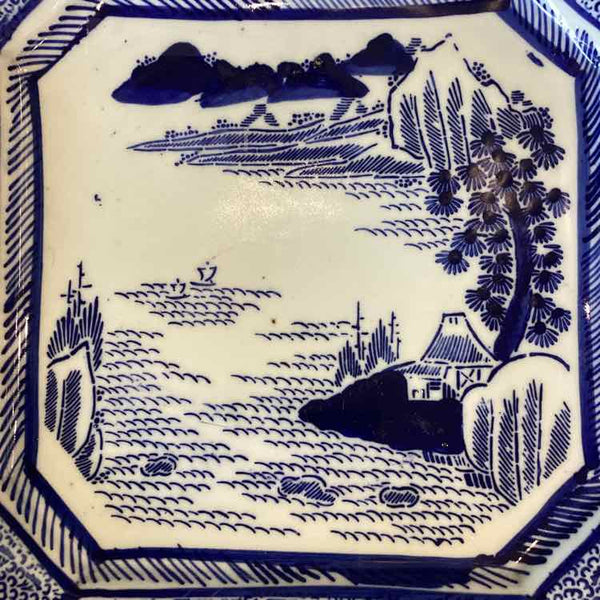 Blue-White Asian Platter