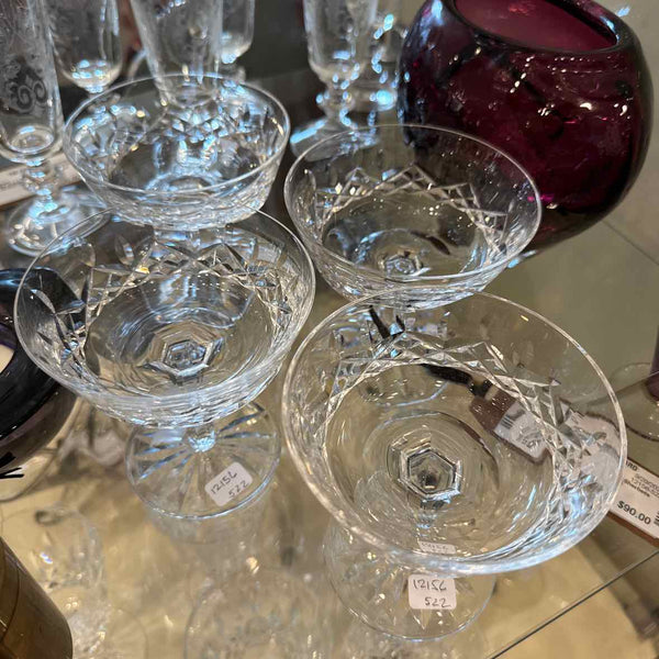 Four Waterford  Lismore Sherbets