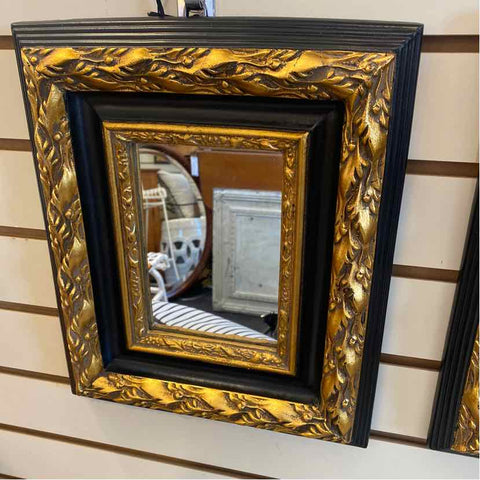 Black/Gold Resin Mirror