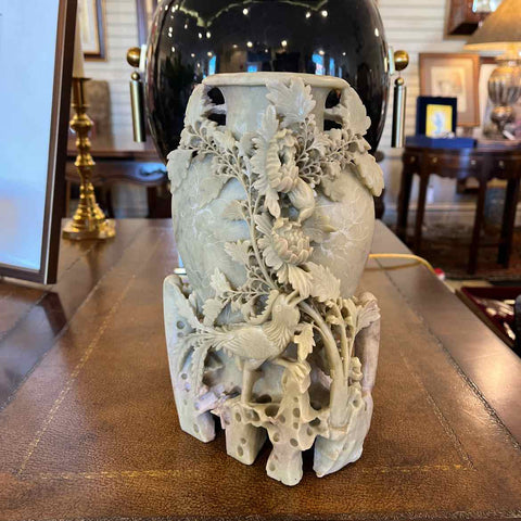 Vintage Asian Soapstone Vase
