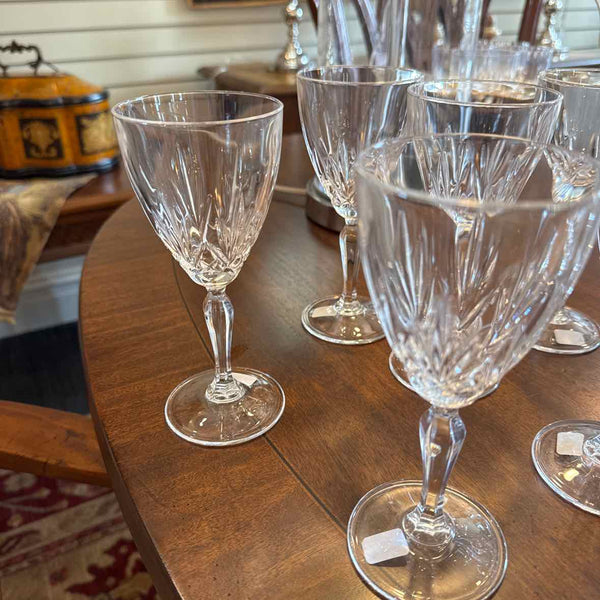 Set of 10 Gorham Crystal Wine Glasses