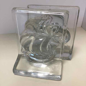 Viking Glass Nautical Bookends