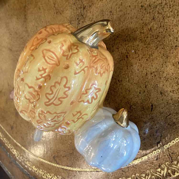 Nora Fleming Rare Double Pumpkin Mini