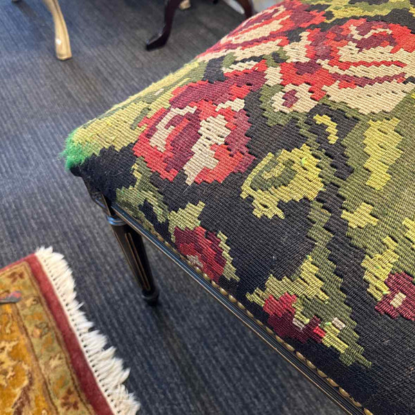 Vintage Needlepoint Bench