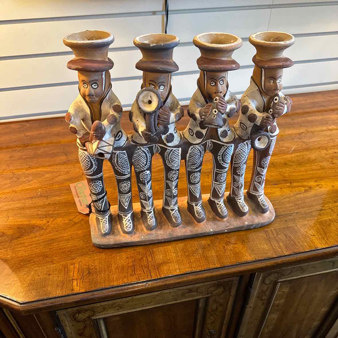 Men Playing Instruments Candleholder