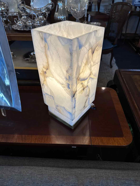 Pair Of Alabaster Lamps