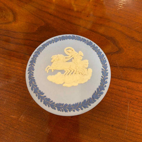 Blue/White Jasperware Box (Wedgwood)
