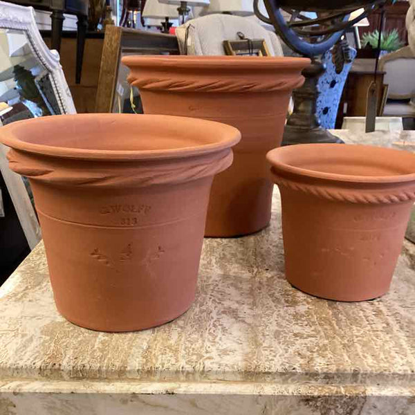 Three Guy Wolfe Planters