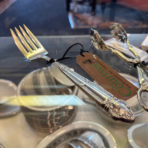 Sterling Silver Handle Serving Fork