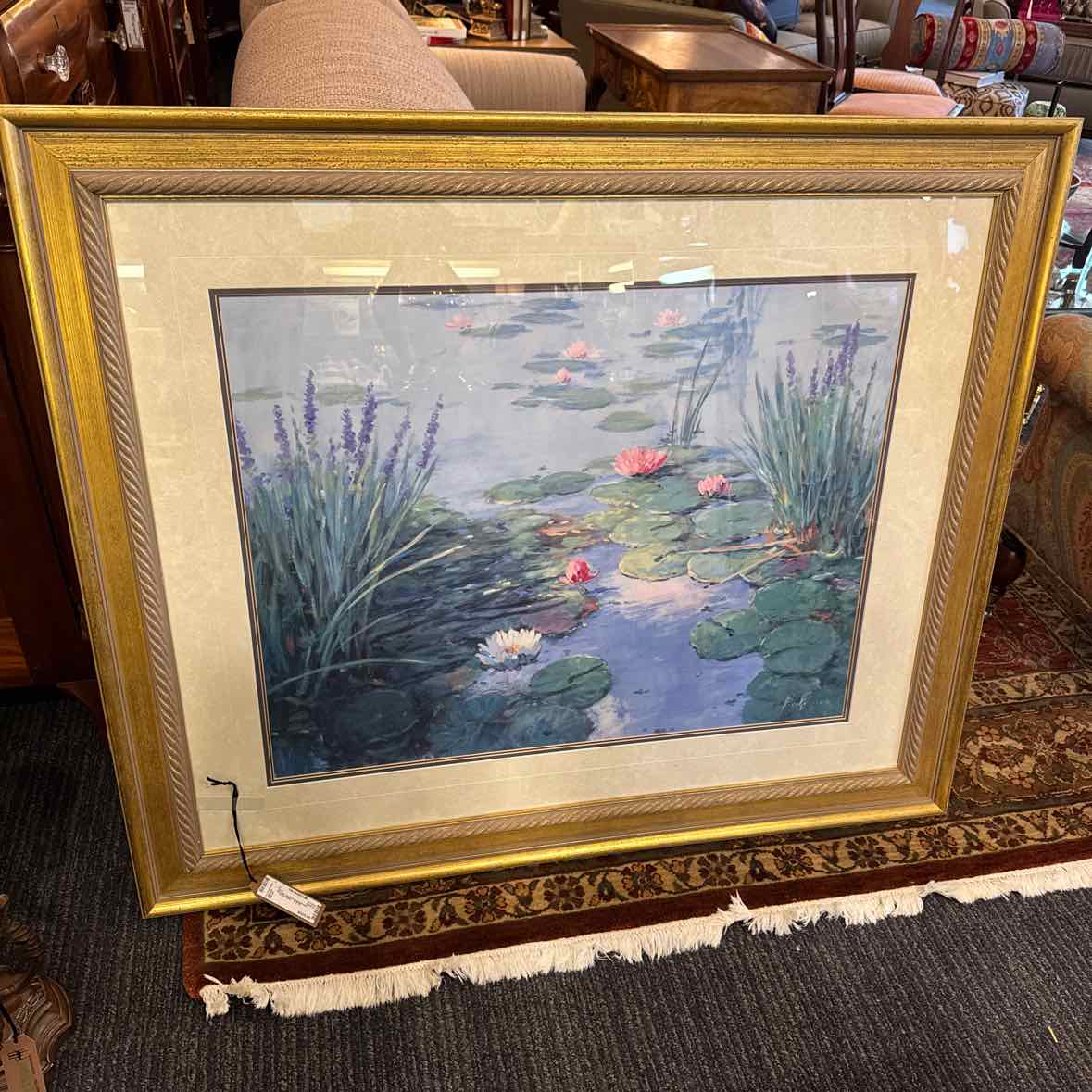 Lily Print w/ Gold Frame (Beckmann)