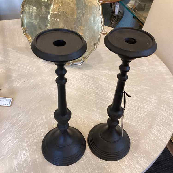 Pair Of Pillar Candleholders