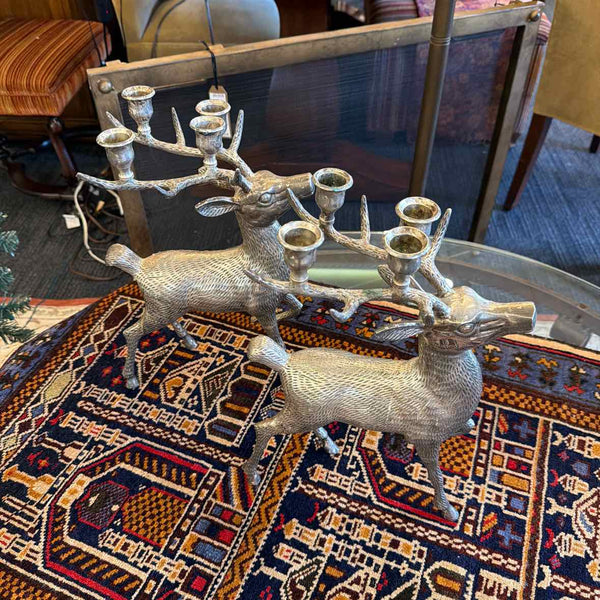 Pair SLP Reindeer Candelabras