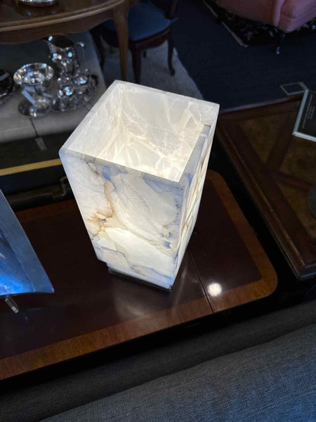 Pair Of Alabaster Lamps