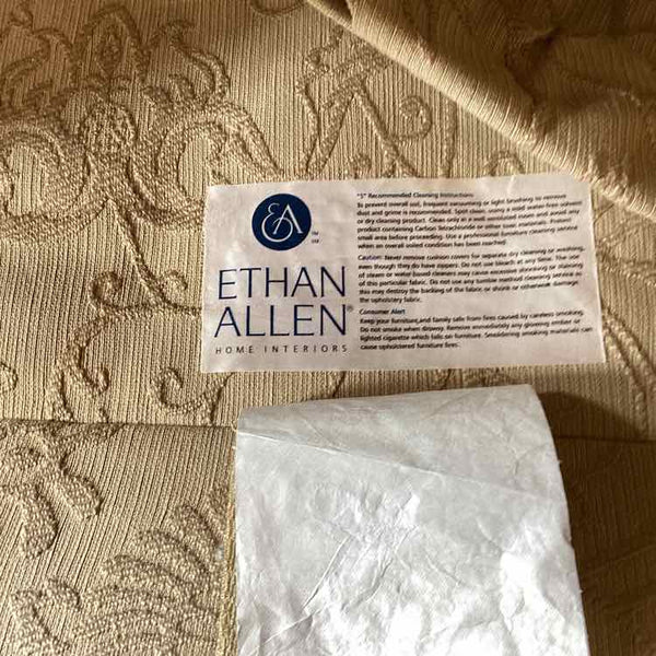 Ethan Allen Cream Floral Print Chair