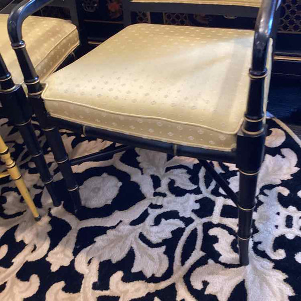 Hickory Chair Gold  Chair with Black Frame