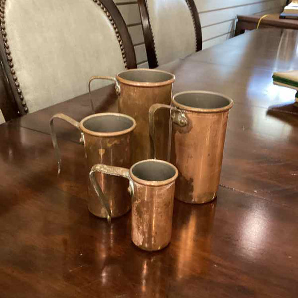 Vintage Copper Measuring Cups
