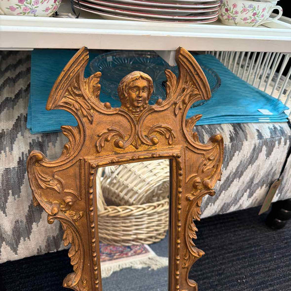 Angel Mirror with Gold Frame