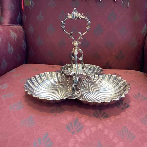 English Shefield 3 Shell Dish