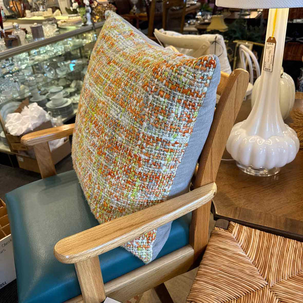 Orange And Green Down Pillow