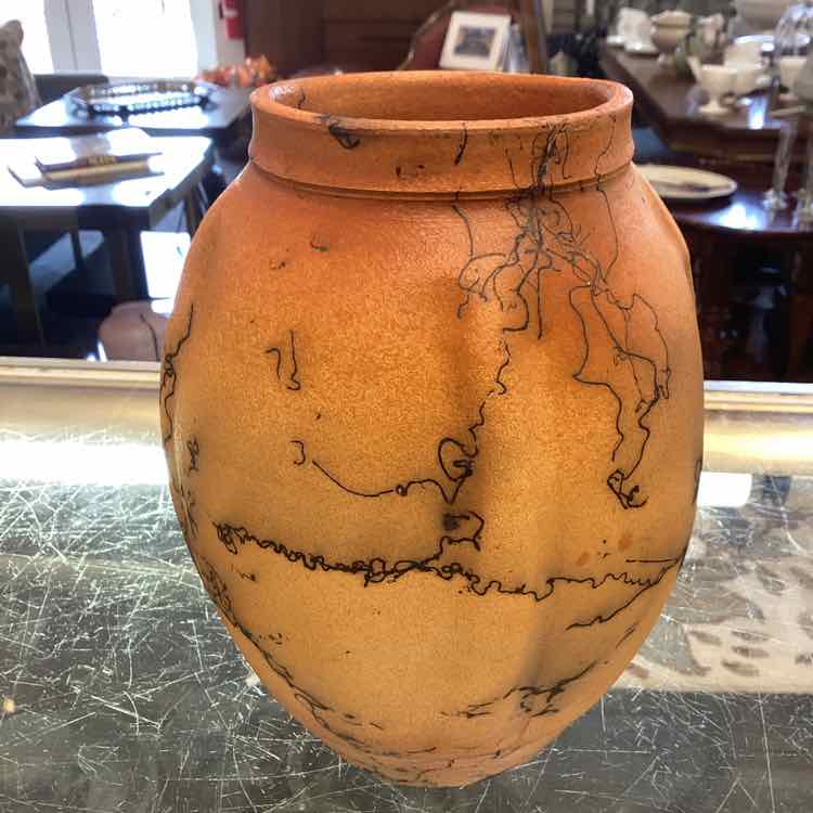 Raku Pottery Vase