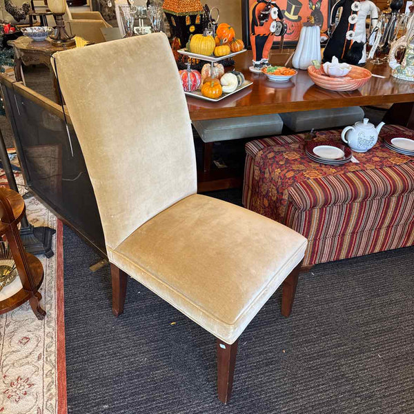 4 Gold Velvet Side Chairs