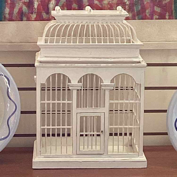 Distressed Cream Decorative Birdcage