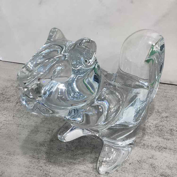 Clear Crystal Squirrel Dish