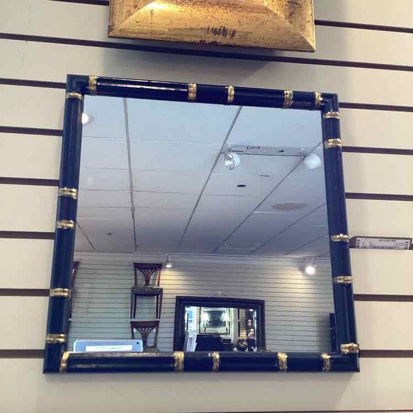 Faux Bamboo Gold Mirror