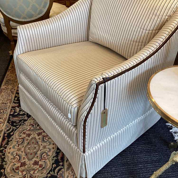 Striped Accent Chair