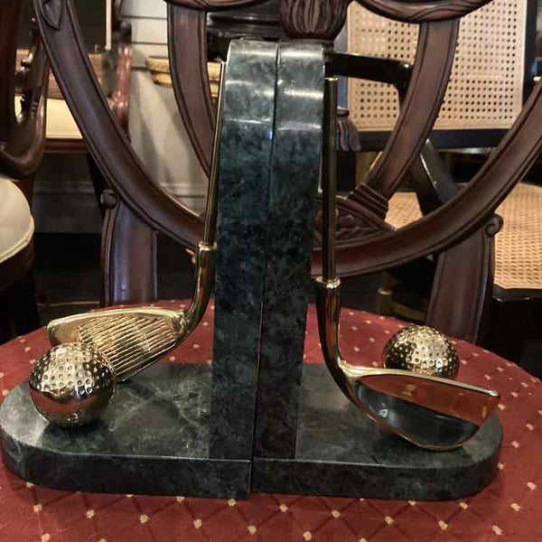 Marble Bookends - Golf