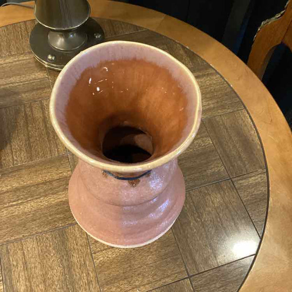 Rustic Ceramic Burnt  Sienna Vase