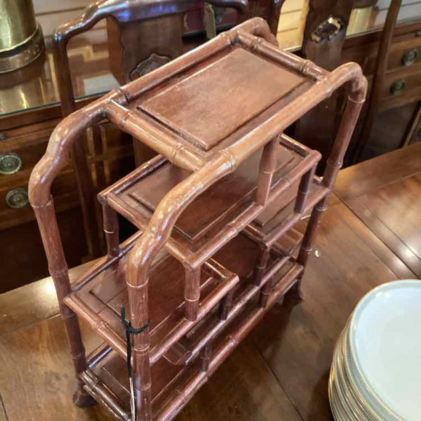 Asian Bamboo Side Table