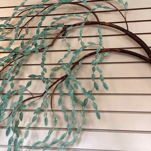 Copper Patina Weeping Willow Wall Sculpture