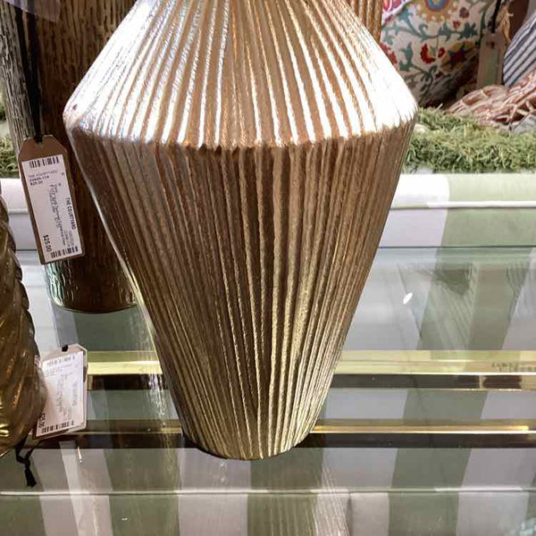 "As Is" Asymetric Gold Vase (chip)
