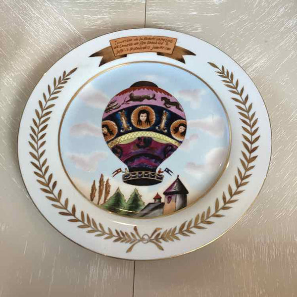 Hot Air Balloon Montgolfier Plate