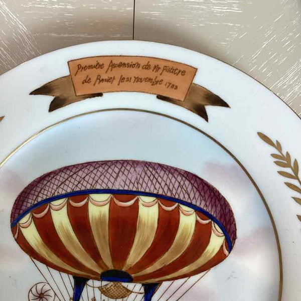 Hot Air Balloon Montgolfier Plate