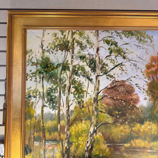 Birch Trees Oil Painting