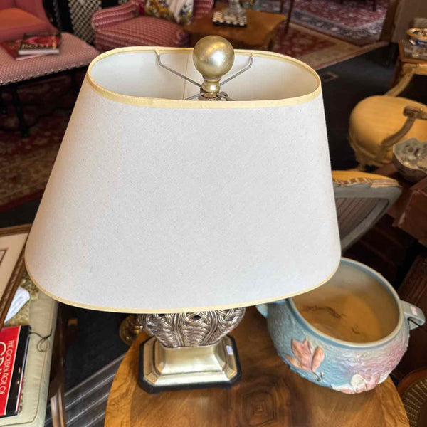 Resin Lamp with Oblong Shade
