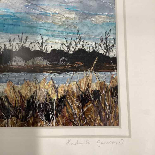 Original Textile Framed Art