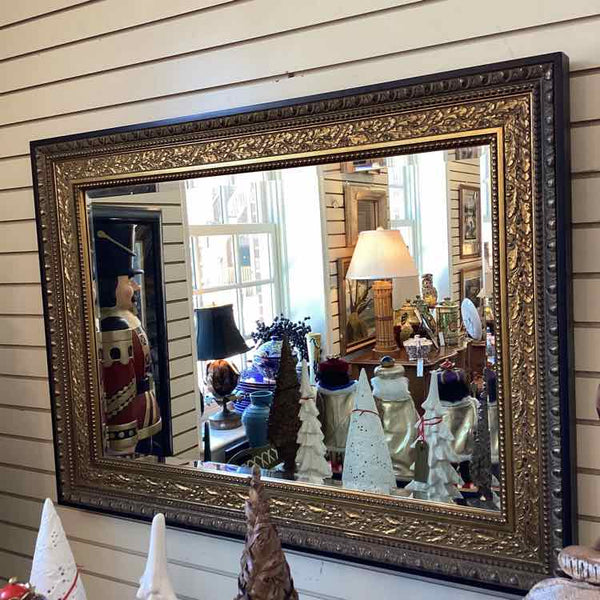Beveled Gold Embellished Mirror