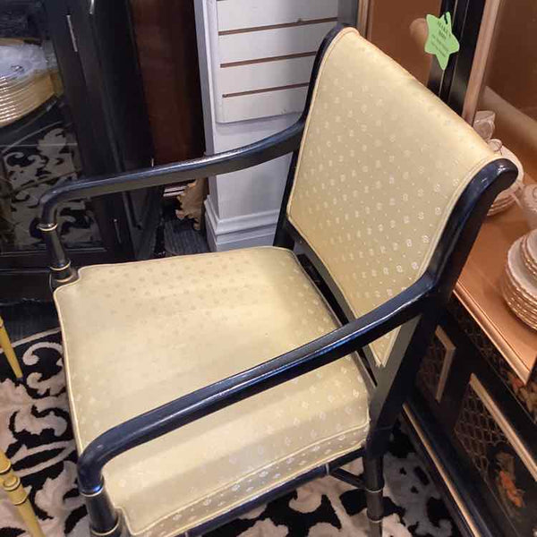 Hickory Chair Gold  Chair with Black Frame